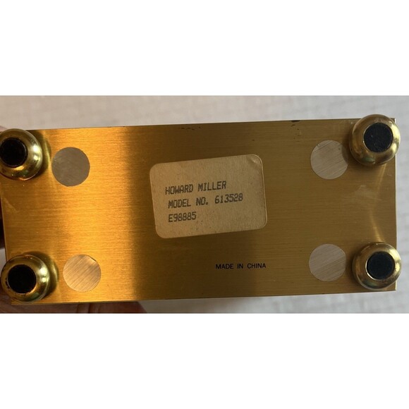 Vintage Howard Miller Rosewood Mantle Clock Model 613-528 Airline Promo Working - Picture 7 of 12